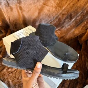 Size 41 black suede, Pedro Garcia, gladiator sandals.